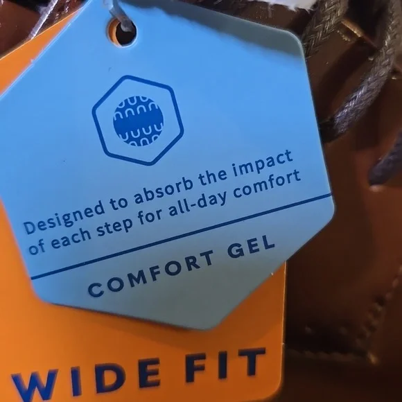 Nunn Bush Men's Centro Fles Plain Toe Oxford Cognac Leather Synthetic Size 9.5W - Picture 8 of 10